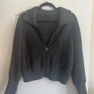 Athleta Chunky Zip Sweater